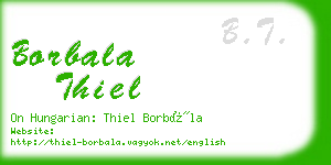 borbala thiel business card